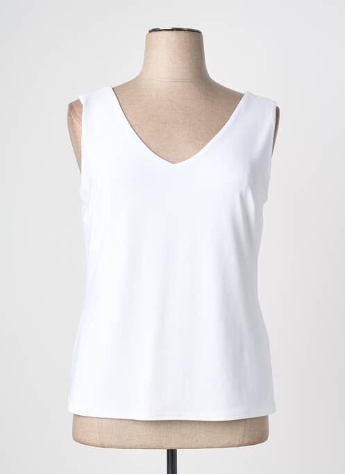 Top stretch sans manche blanc JOSEPH RIBKOFF femme