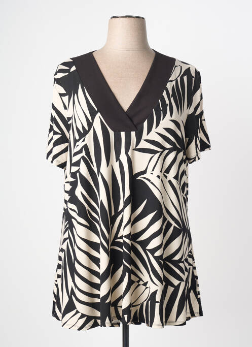 Top stretch manches courtes noir JOSEPH RIBKOFF femme