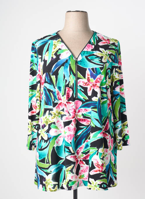 Top stretch manches 3/4 vert JOSEPH RIBKOFF femme