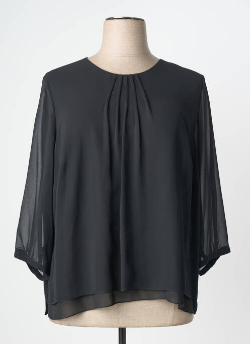 Top col rond manches 3/4 noir SOMMERMANN femme