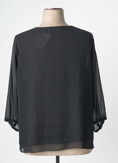 Top col rond manches 3/4 noir SOMMERMANN femme