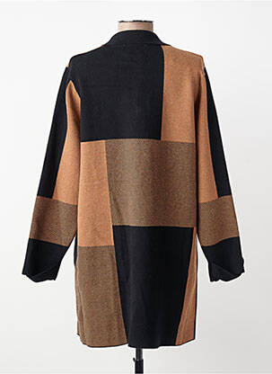Gilet manches longues coupe cintrée marron MARBLE femme