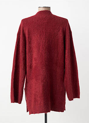 Gilet manches longues coupe cintrée rouge ESTHEME femme