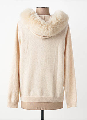 Gilet manches longues stretch beige ESTHEME femme