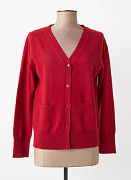 Gilet manches longues stretch rouge ESTHEME femme