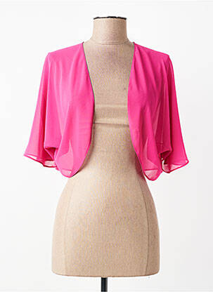 Boléro manches courtes rose JOSEPH RIBKOFF femme