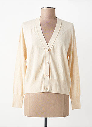 Gilet manches longues stretch beige ESTHEME femme