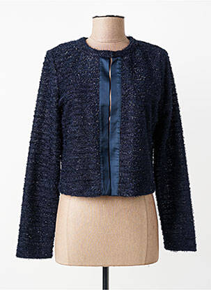 Veste chic col rond bleu SOMMERMANN femme