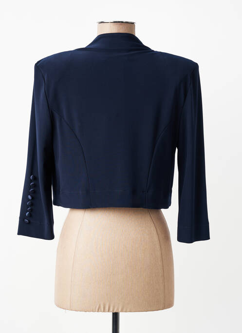 Boléro effet matière satinée bleu JOSEPH RIBKOFF femme