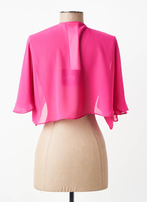 Boléro manches courtes rose JOSEPH RIBKOFF femme