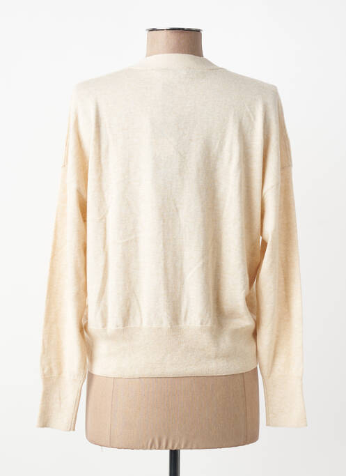 Gilet manches longues stretch beige ESTHEME femme