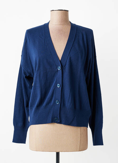 Gilet manches longues stretch bleu ESTHEME femme