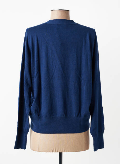 Gilet manches longues stretch bleu ESTHEME femme