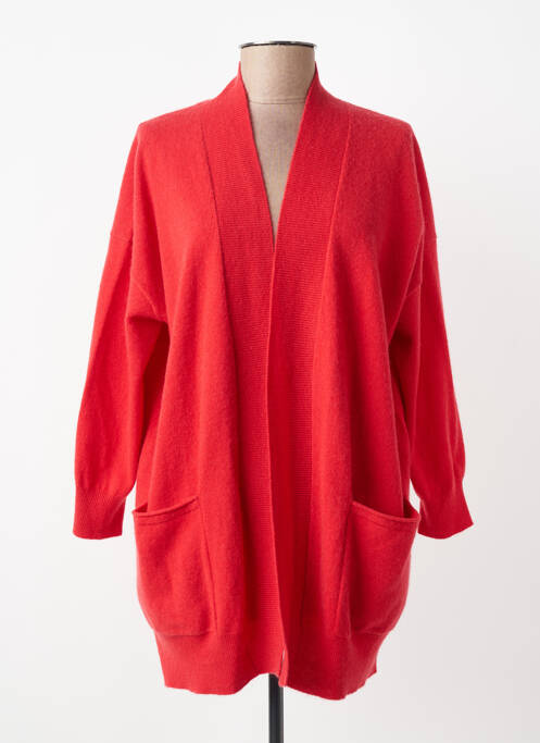 Gilet manches longues stretch rouge ESTHEME femme