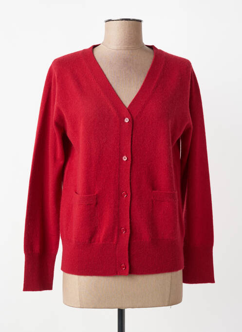 Gilet manches longues stretch rouge ESTHEME femme