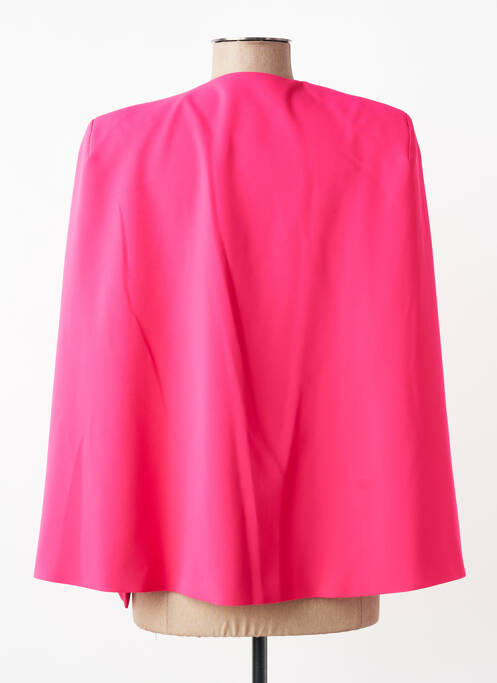 Poncho col v rose DIANA GALLESI femme