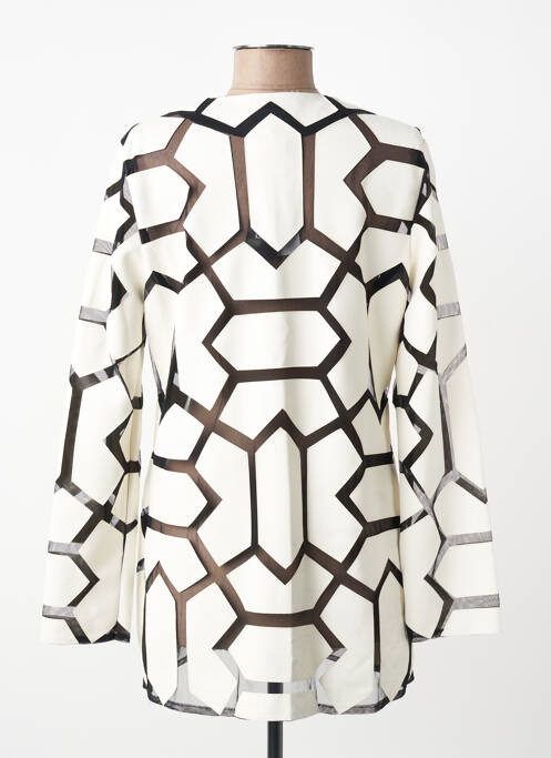 Veste chic col rond beige JOSEPH RIBKOFF femme