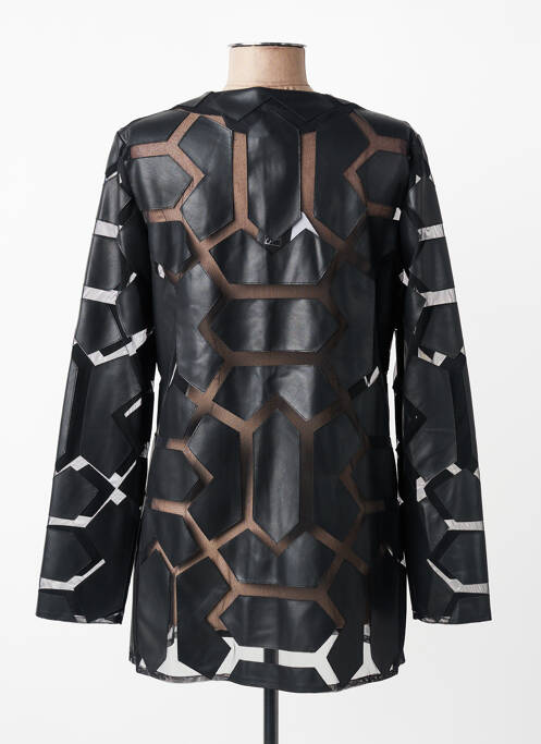 Veste chic col rond noir JOSEPH RIBKOFF femme