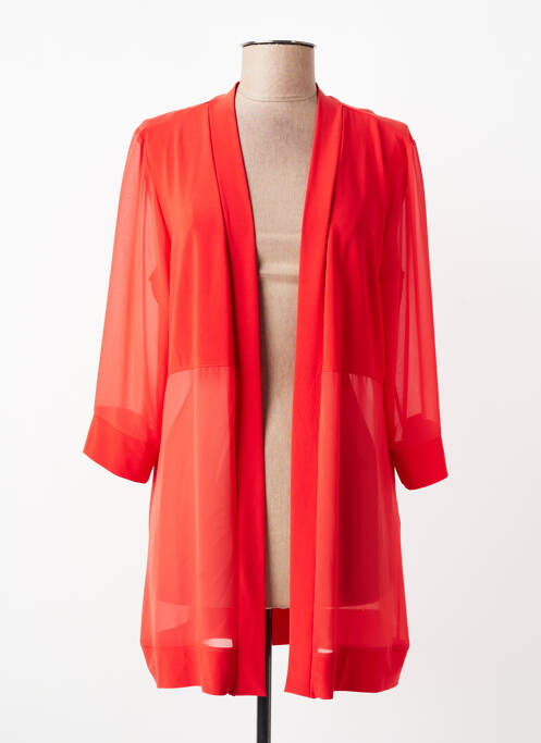 Veste chic tissage crêpe rouge JOSEPH RIBKOFF femme