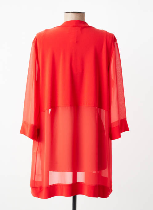 Veste chic tissage crêpe rouge JOSEPH RIBKOFF femme