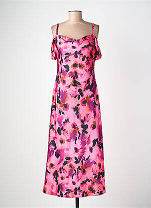 Robe longue manches courtes manches courtes rose JOSEPH RIBKOFF femme