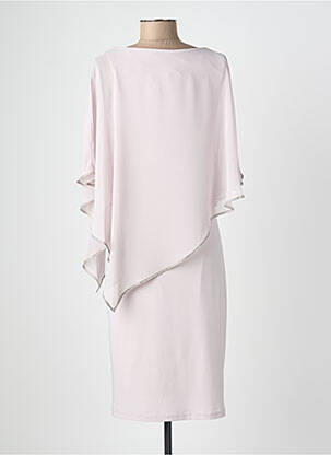 Robe mi-longue coupe fluide manches 3/4 gris JOSEPH RIBKOFF femme