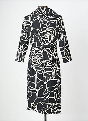 Robe mi-longue manches 3/4 manches 3/4 noir JOSEPH RIBKOFF femme