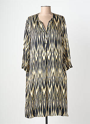 Robe mi-longue coupe fluide manches 3/4 noir GERRY WEBER femme