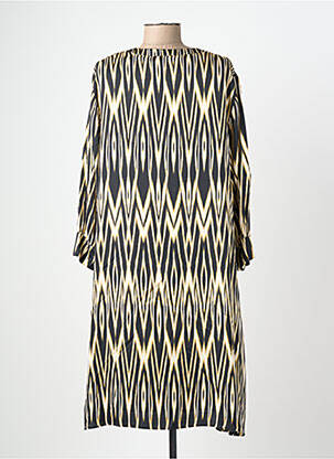 Robe mi-longue coupe fluide manches 3/4 noir GERRY WEBER femme