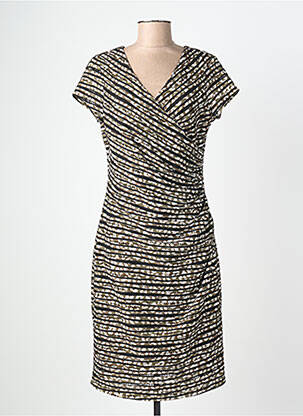 Robe mi-longue manches courtes manches courtes vert JOSEPH RIBKOFF femme
