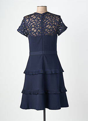 Robe mi-longue manches courtes manches courtes bleu JOSEPH RIBKOFF femme