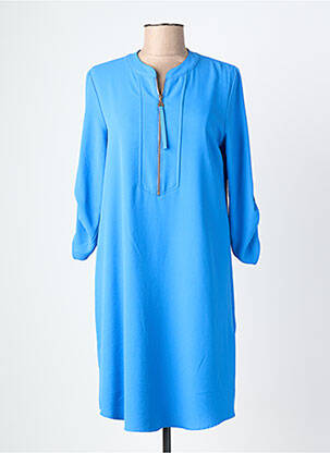 Robe courte manches 3/4 manches 3/4 bleu JOSEPH RIBKOFF femme
