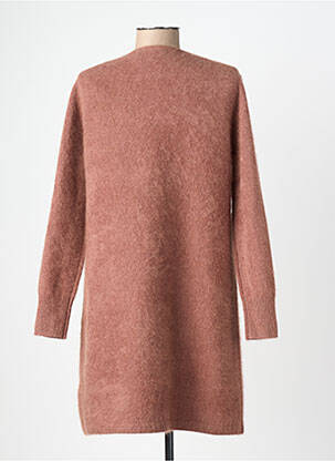 Robe pull col v manches longues rose ESTHEME femme