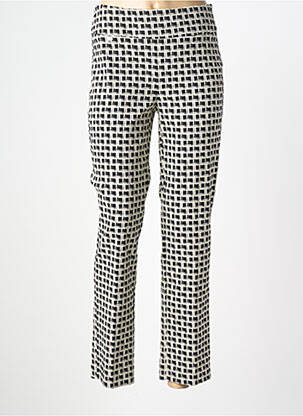 Pantalon 7/8 tissage popeline taille normale noir JOSEPH RIBKOFF femme