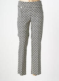 Pantalon 7/8 tissage popeline taille normale noir JOSEPH RIBKOFF femme