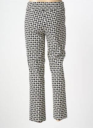 Pantalon 7/8 tissage popeline taille normale noir JOSEPH RIBKOFF femme