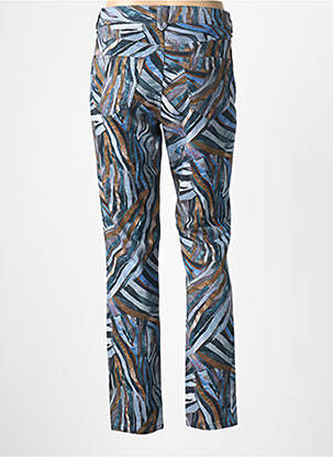 Pantalon slim tissage popeline taille normale bleu GARDEUR femme