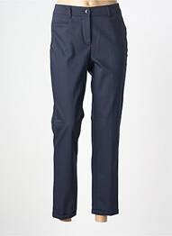 Pantalon 7/8 tissage popeline taille normale bleu GARDEUR femme