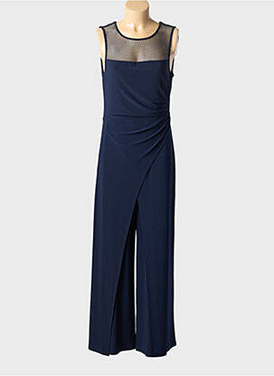 Combi-pantalon coupe cintrée sans manche bleu JOSEPH RIBKOFF femme