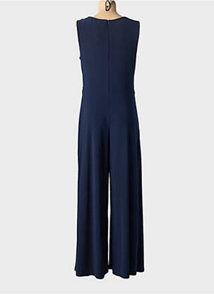Combi-pantalon fermeture zippée au dos sans manche bleu JOSEPH RIBKOFF femme