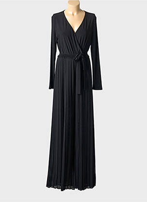 Combi-pantalon coupe fluide manches longues noir JOSEPH RIBKOFF femme