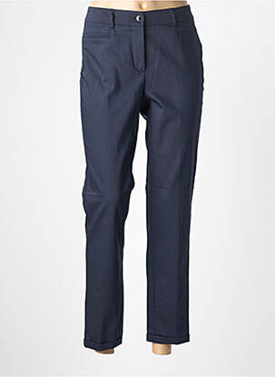Pantalon 7/8 tissage popeline taille normale bleu GARDEUR femme