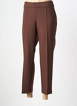 Pantalon 7/8 stretch taille normale marron BASLER femme