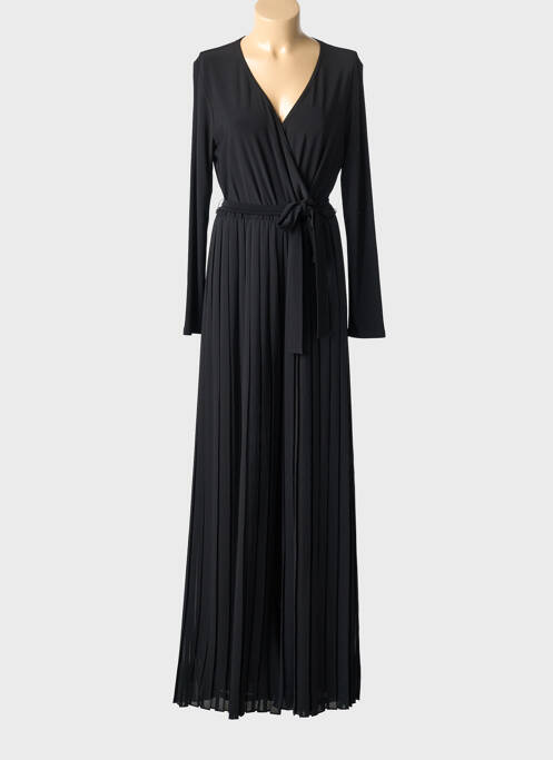 Combi-pantalon coupe fluide manches longues noir JOSEPH RIBKOFF femme