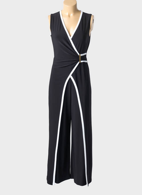 Combi-pantalon coupe cintrée sans manche noir JOSEPH RIBKOFF femme