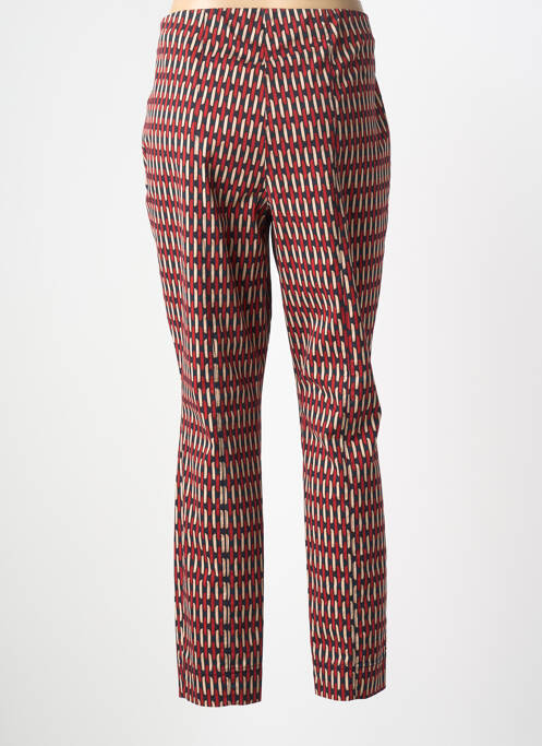Pantalon 7/8 stretch taille normale rouge GARDEUR femme