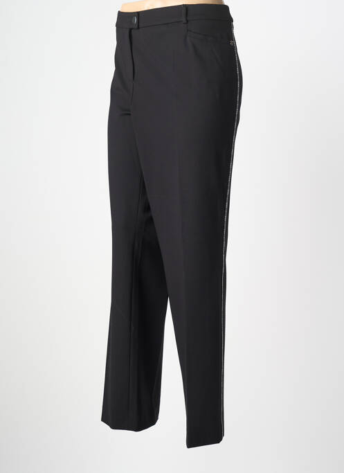 Pantalon droit taille à pinces taille normale noir BASLER femme