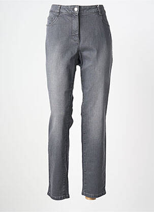 Jean coupe mom poches taille normale gris BASLER femme