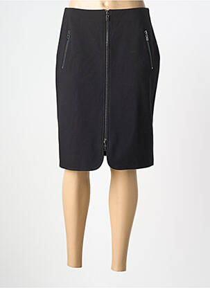 Jupe mi-longue coupe droite noir JOSEPH RIBKOFF femme