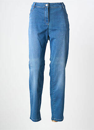 Jeans boyfriend stretch taille normale bleu BASLER femme